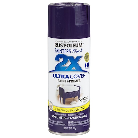 Rust-Oleum Spray Paint, Purple, Gloss, 12 oz 249097